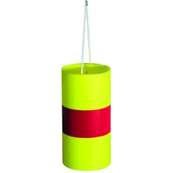 Fardier cylindrique TALIAFLUO rétroréfléchissant jaune avec bande rouge TALIAPLAST