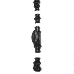 Fausse crémone décorative RY16D - pour menuiserie bois - noir JARDINIER MASSARD