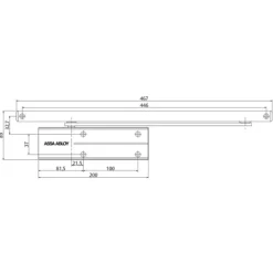 Ferme-porte à bras glissière - force fixe 3 - DC170 VACHETTE