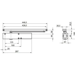Ferme-porte TS 5000 Soft Close - corps seul GEZE