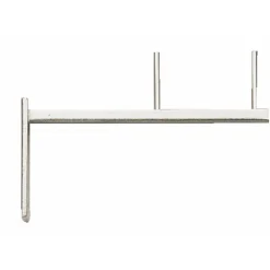 Ferrure à platine à visser pour tringles à rideaux - deux gonds Boulet