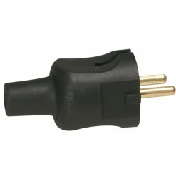 Fiche électrique mâle caoutchouc 16A 2P 50451 LEGRAND