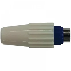 Fiche TV coaxiale - diamètre 9,52 mm - bleue EVICOM
