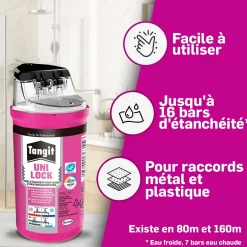 Fil d'étanchéité - nylon imprégné de silicone - Uni-lock HENKEL