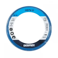 Fil rigide HO7V-U - 1,5 mm² - Bleu DEBFLEX