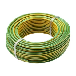 Fil rigide HO7V-U - 2,5 mm² - Jaune et Vert DEBFLEX