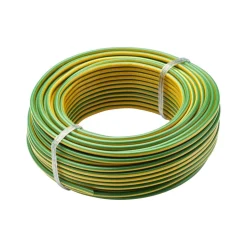 Fil rigide HO7V-U - 2,5 mm² - Jaune et Vert DEBFLEX