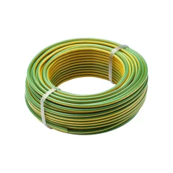 Fil rigide HO7V-U - 1,5 mm² - Jaune / Vert DEBFLEX