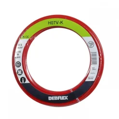 Fil souple HO7V-K - 2,5 mm² - 10 m - Rouge DEBFLEX