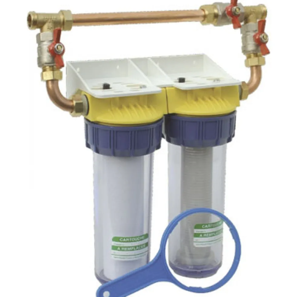 Filtre anti-calcaire et anti-corrosion - avec bypass - FD34CBP POLAR