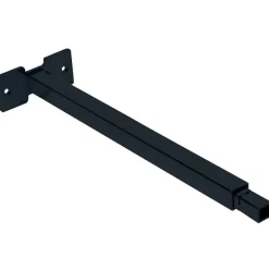 Fixation murale ajustable Clarence - finition noir BOHNACKER