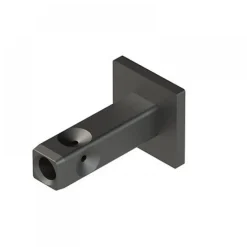 Fixation murale ou sol 18 x 18 mm noir mat pour système Cadro HETTICH