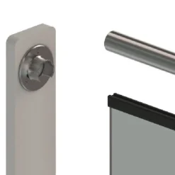 Fixation murale pour main courante - ronde - diamètre 42,2 mm - inox Design Production