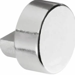 Fixation pour miroir - taquet - cabochon - forme ronde - chromé PELLET ASC