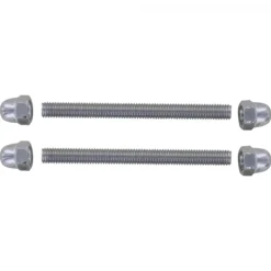Fixation pour poignée tubulaire 1711 pour porte battante - alu argent BILCOCQ