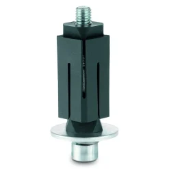 Fixations expansibles pour roulettes - tube carrée - inox TENTE