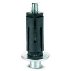 Fixations expansibles pour roulettes - tube rond - 100 kg - inox TENTE