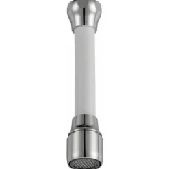 Flexible de robinet - plastique blanc - avec économiseur d'eau NEOPERL
