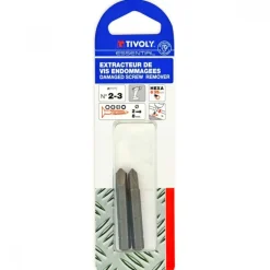 Foret extracteur de vis abimées - de diamètre 2 à 8 mm TIVOLY