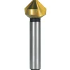 Fraise à chanfreiner HSS TIN 90° - queue cylindrique - 16,5mm RUKO