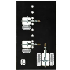 Gabarit Practica pour perçage de fixation de façade de tiroirs HETTICH