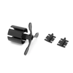 Gaine passe-câbles - Hexa - Finition plastique noir - 17 segments EMUCA