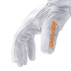 Gants anticoupure en cuir blanc HexArmor Chrome SLT 4061 - niveau E HexArmor