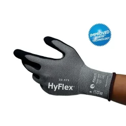 Gants anti-coupures HYFLEX® 11-571 - noir et gris - 12 paires ANSELL