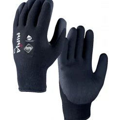 Gants d'hiver en nylon chaud - enduit PVC HPT - NINJA ICE - noir SINGER SAFETY