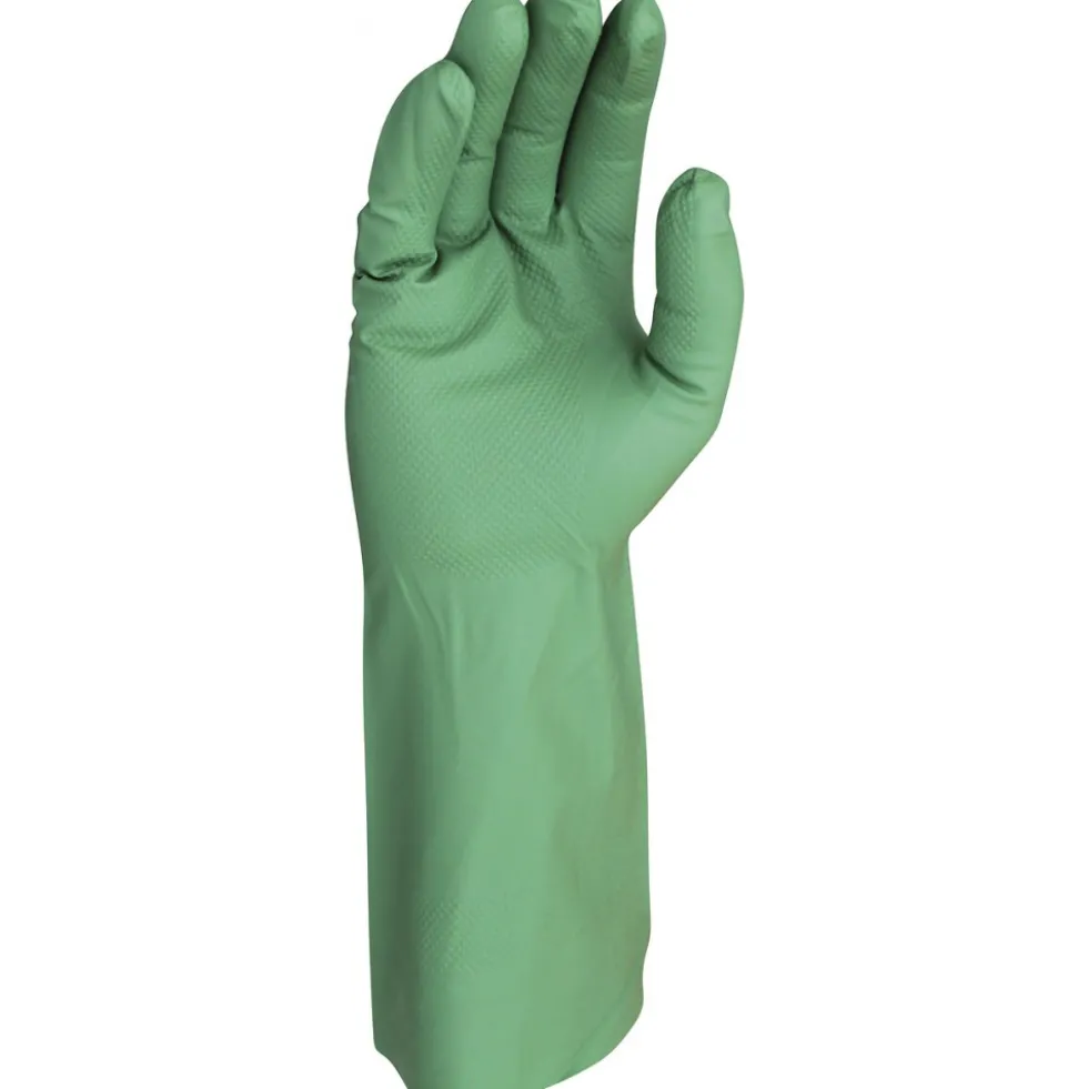 Gants en nitrile biodégradable Juba nature H624NT - vert JUBA