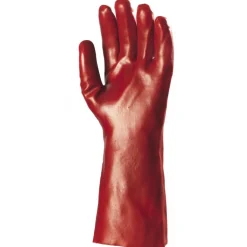 Gants EUROSTRONG 3620 PVC 36 cm avec enduction standard - rouge Coverguard