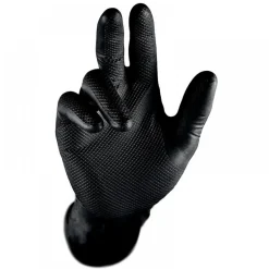 Gants jetables texturés - non poudrés - nitrile - par 50 - 246BK PIP