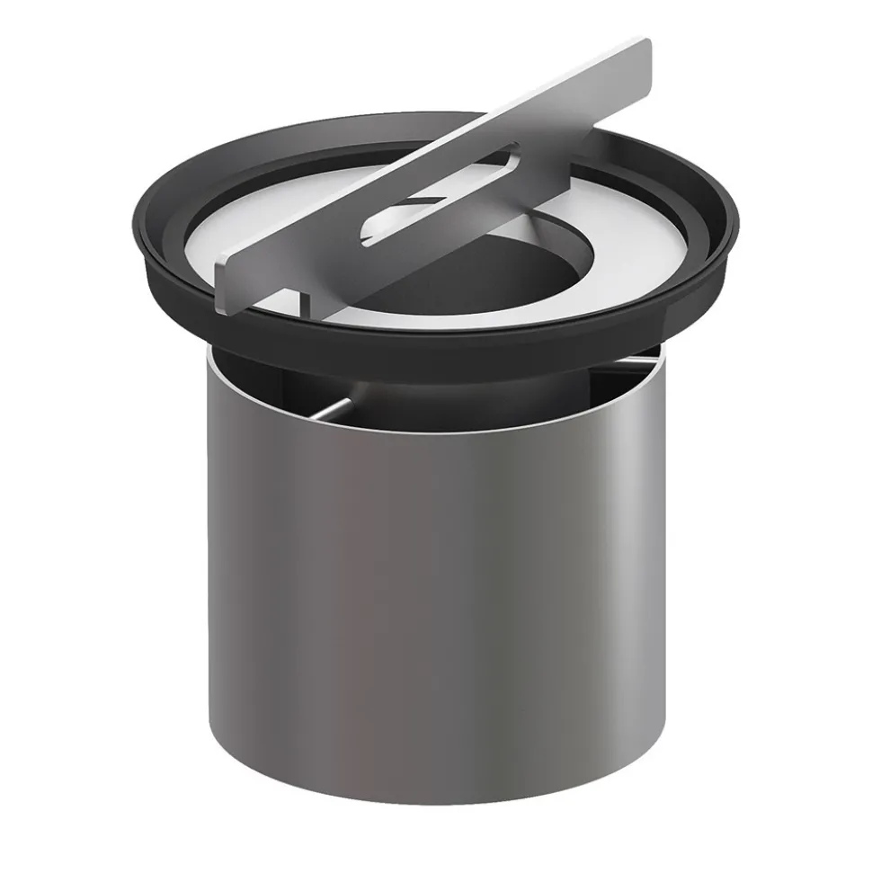 Garde d'eau Inox pour siphon de cours bas - 210 mm - Europoint ACO
