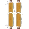 Garniture guides et roulettes - porte coulissante de meuble - PICO 25 MANTION