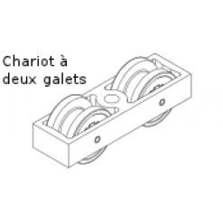 Garniture pour porte coulissante 120 kg - Junior 120 A HAWA