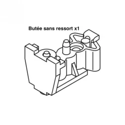Garniture pour porte coulissante en verre - 100 kg - Porta 100 G HAWA
