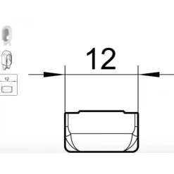 Gâche antidégondage pour ferrures coulissantes simples de menuiserie pvc FERCO
