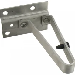 Gâche avec support pour coulissant - inox TIRARD
