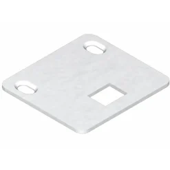 Gâche basse plate inox - pour crémone pompier - 65 x 60 mm LA CROISÉE DS