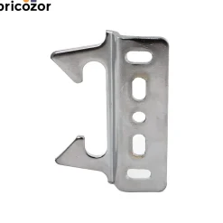 Gâche contrecoudée en applique pour serrure de portail PVC TIRARD