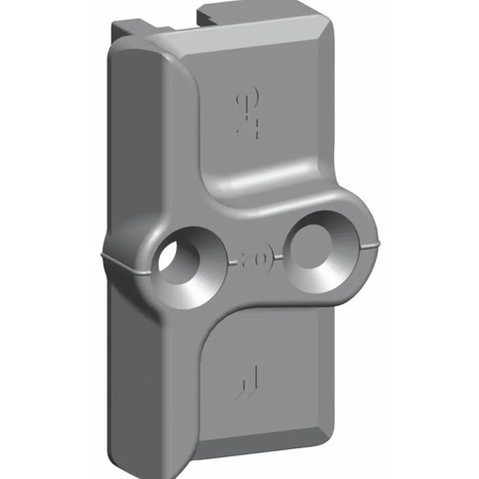 Gâche de galet E-18369 - pour menuiserie PVC FERCO