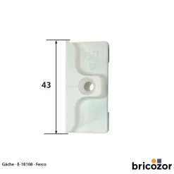 Gâche de galet E-18108 pour menuiserie pvc FERCO