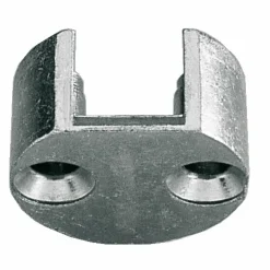 Gâche de tringle à forer pour têtière de 16 mm sur menuiserie bois FERCO