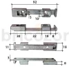Gâche inférieure - pour oscillo-battant PVC - 8-00961-00 FERCO