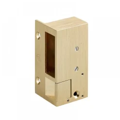 Gâche électrique en applique - à émission - bronze - 2 MÉTALUX