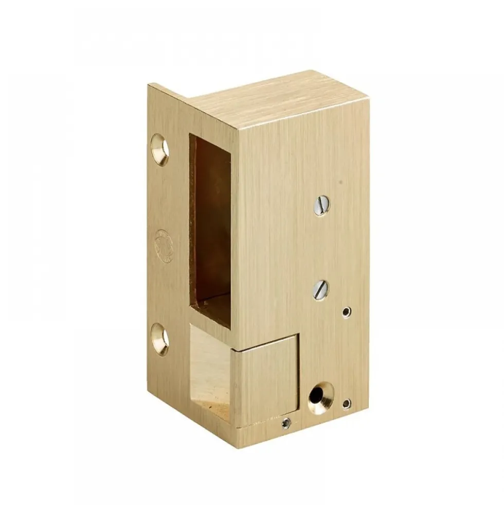 Gâche électrique en applique - à émission - bronze - 2 MÉTALUX