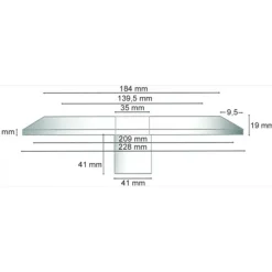 Gâche électrique pour fermeture antipanique - avec têtière - ATP 76-45 EFF EFF