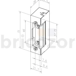 Gâche électrique à rupture - organe de protection - 12/24 V - SPE 73 EFF EFF