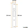 Gâche plate 216 pour serrure de portail coulissant COMUNELLO