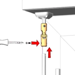 Genouillère pour tige d'entraînement de diamètre 12 mm Interges